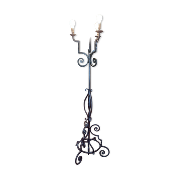 Lampadaire fer forgé