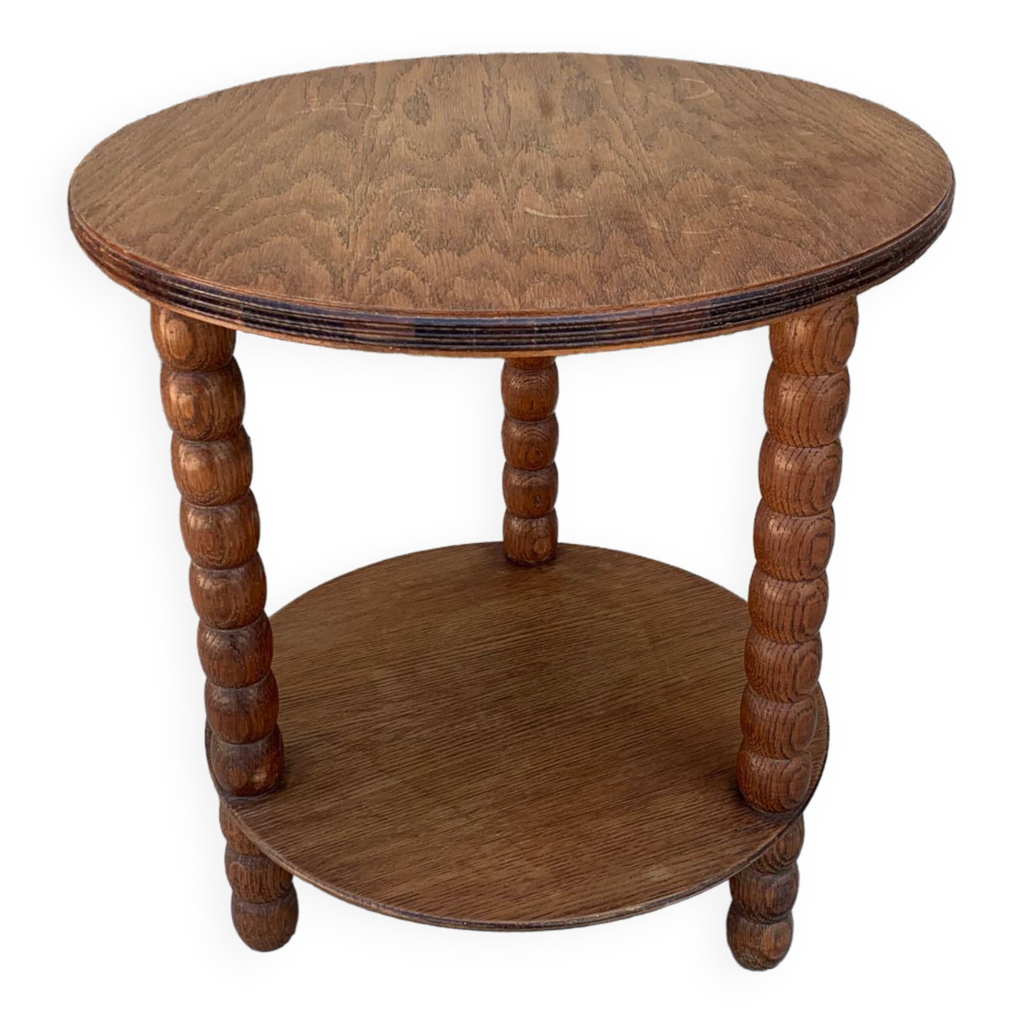 Old round side table