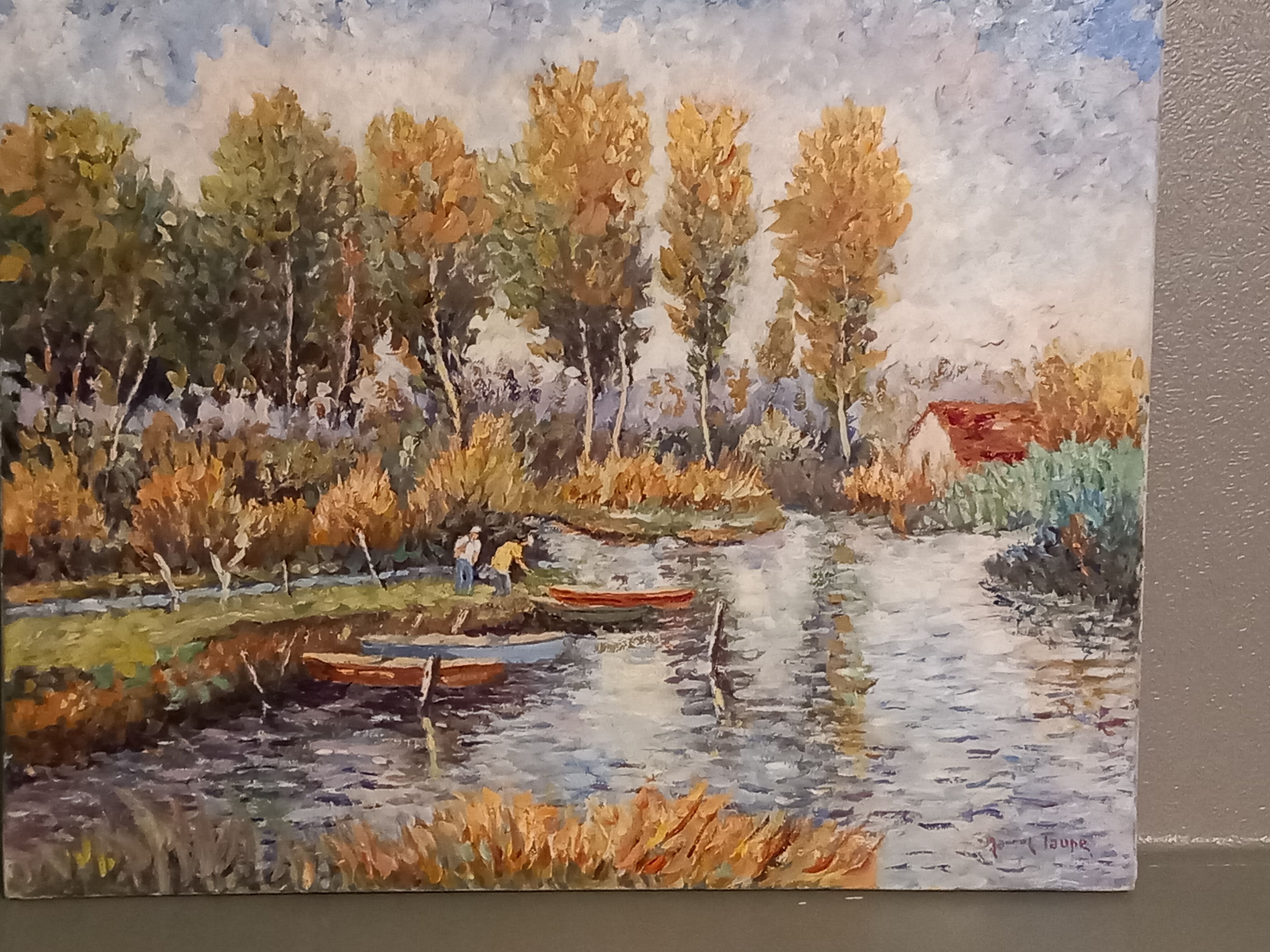 Oil on canvas signed-landscape