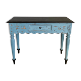 Scalloped console table