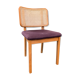 Chaise Cannage Pieds Carrés Prune