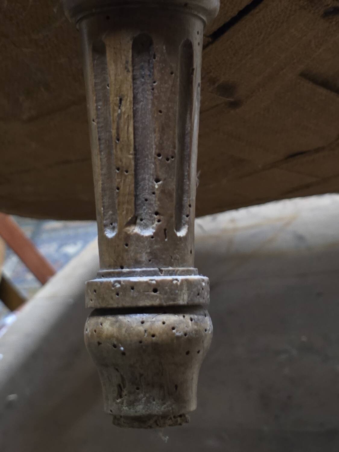 Old Louis XVI style footrest