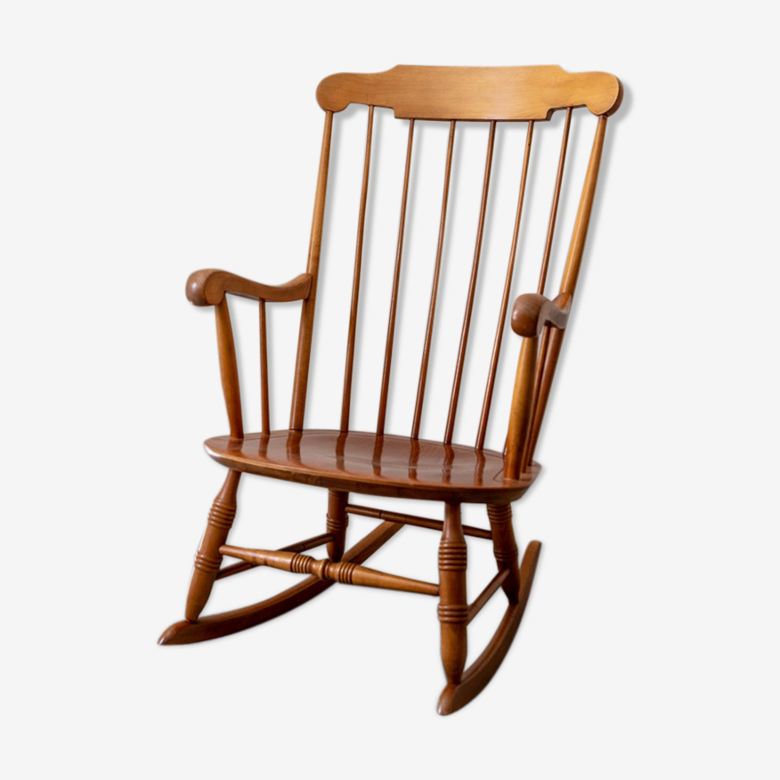 Rocking-chair vintage en bois | Selency