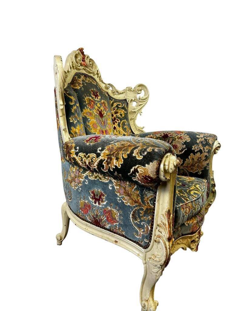 Vintage baroque armchair / armchair / armchair