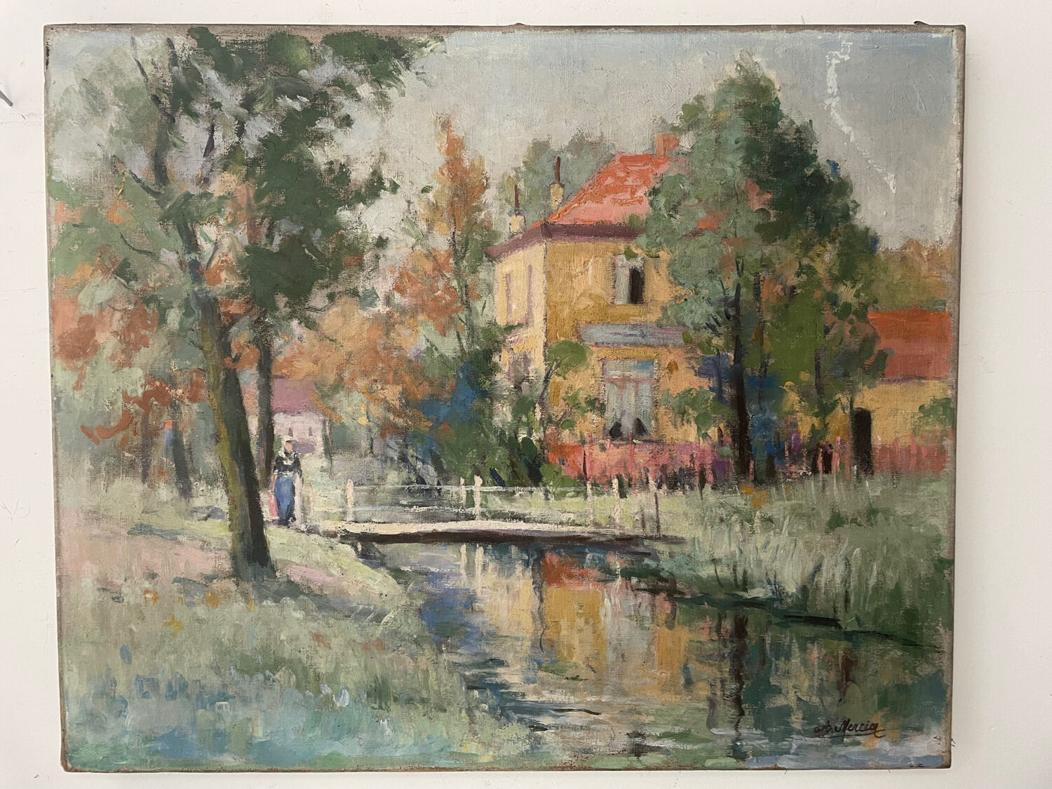 Huile sur toile début XXeme