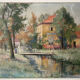 Huile sur toile début XXeme