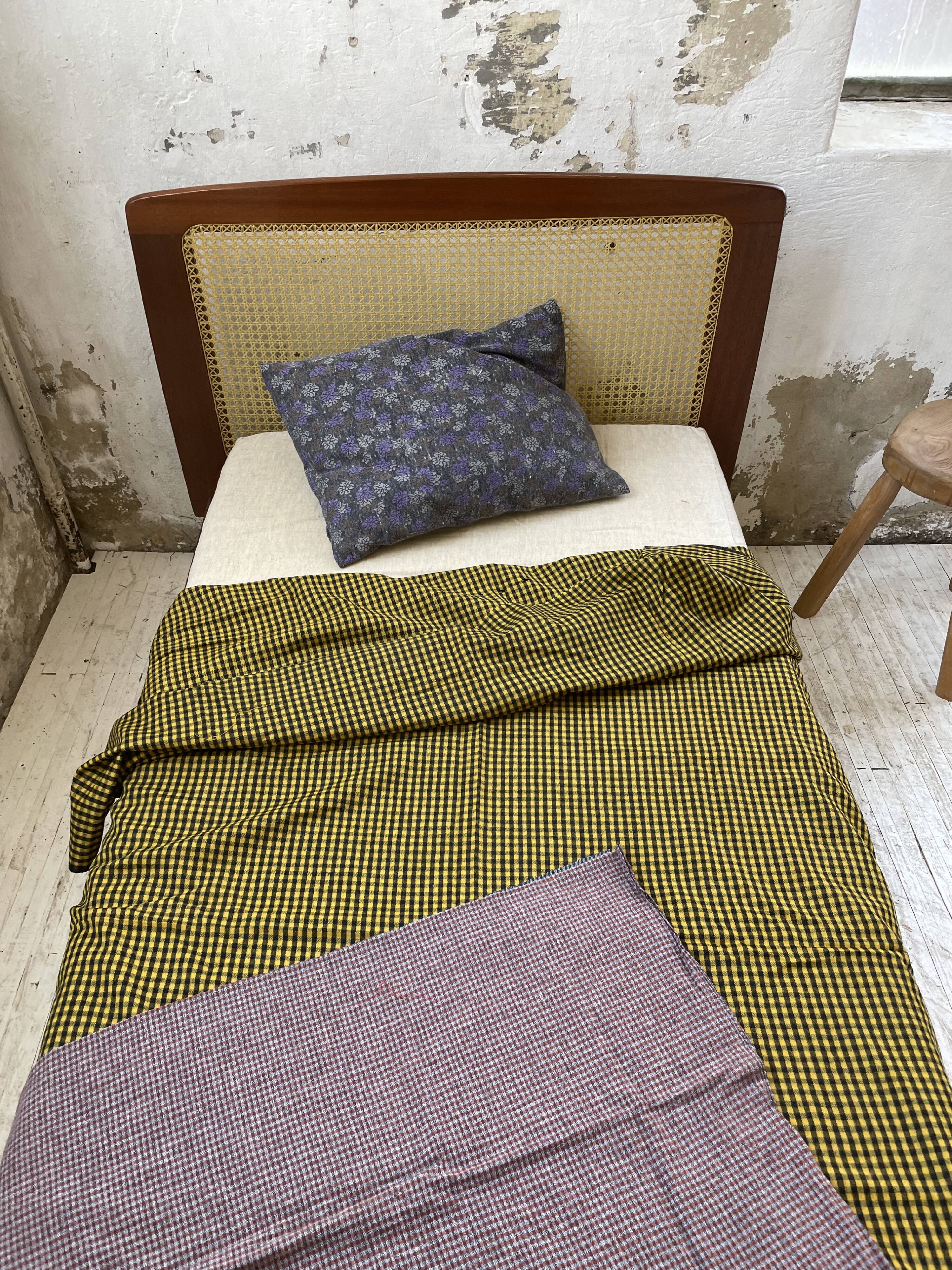 Lit Roset SNA teck et cannage 1 place