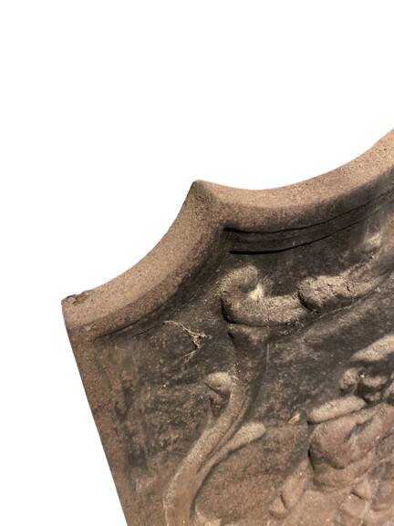 Cast iron fireplace plate