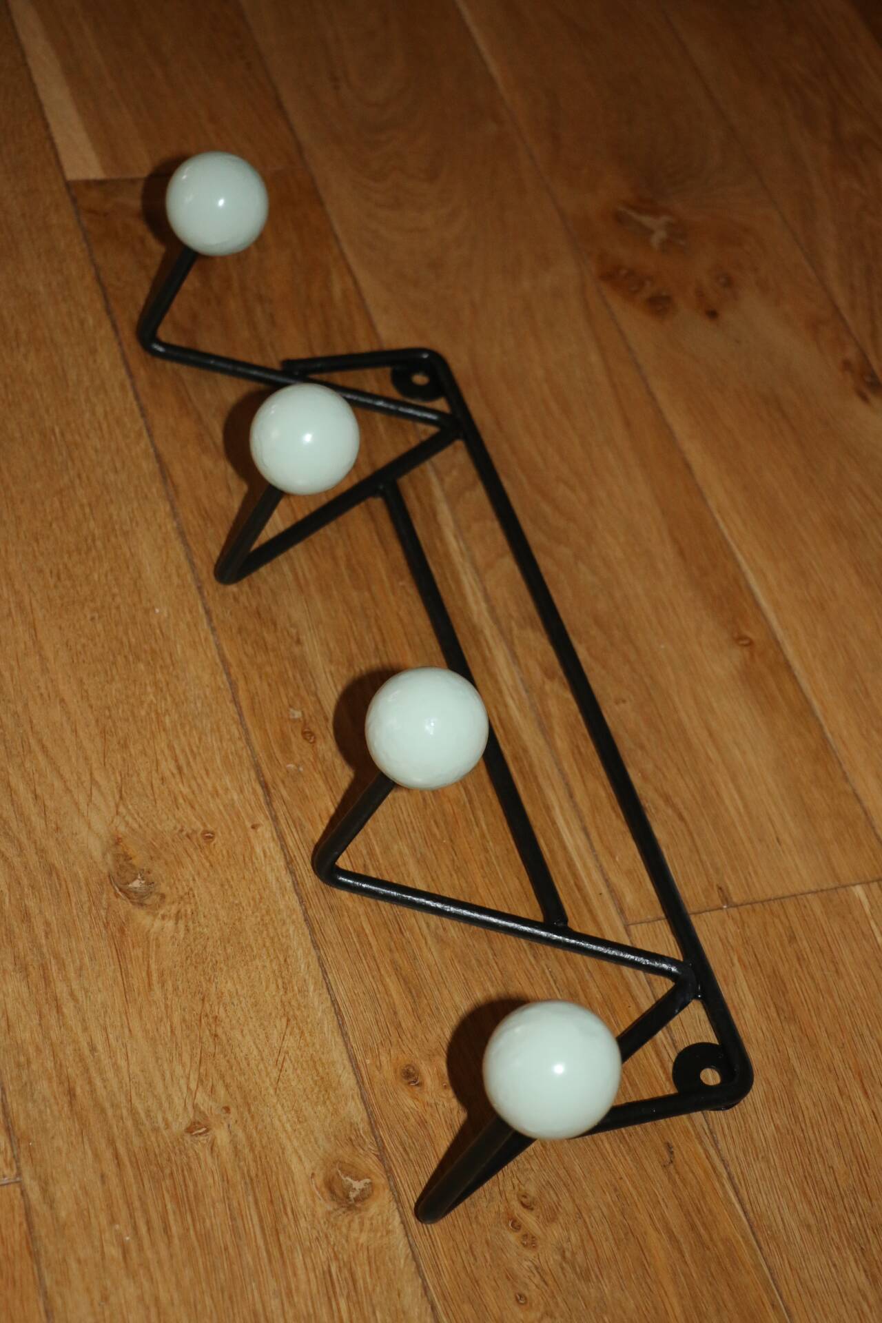 Patère 4 boules vert