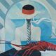 Grande peinture postmoderne de l'artiste Azian Tsang 1987