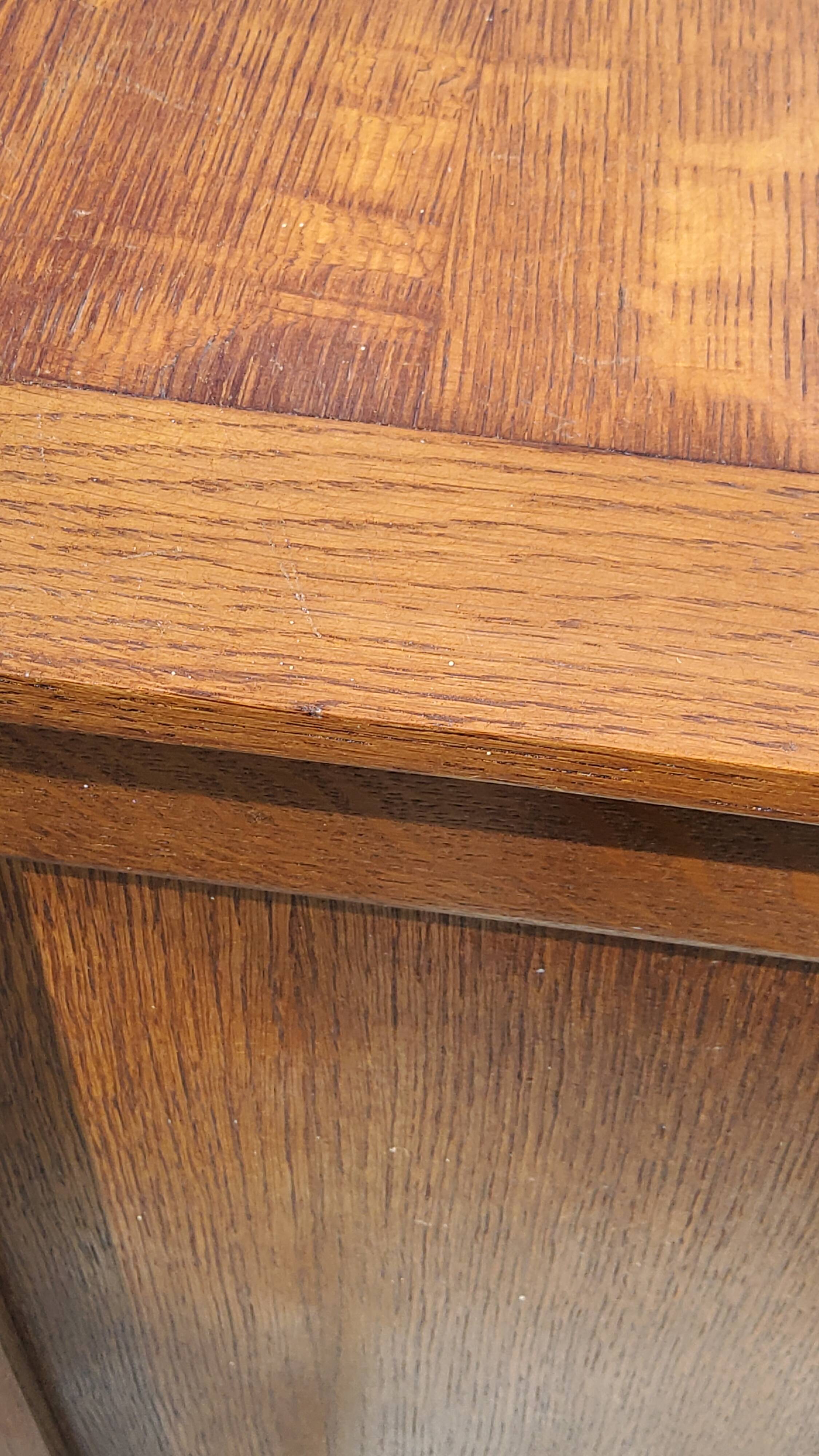 Oak chest of drawers 50s oak feet compass 5 drawers