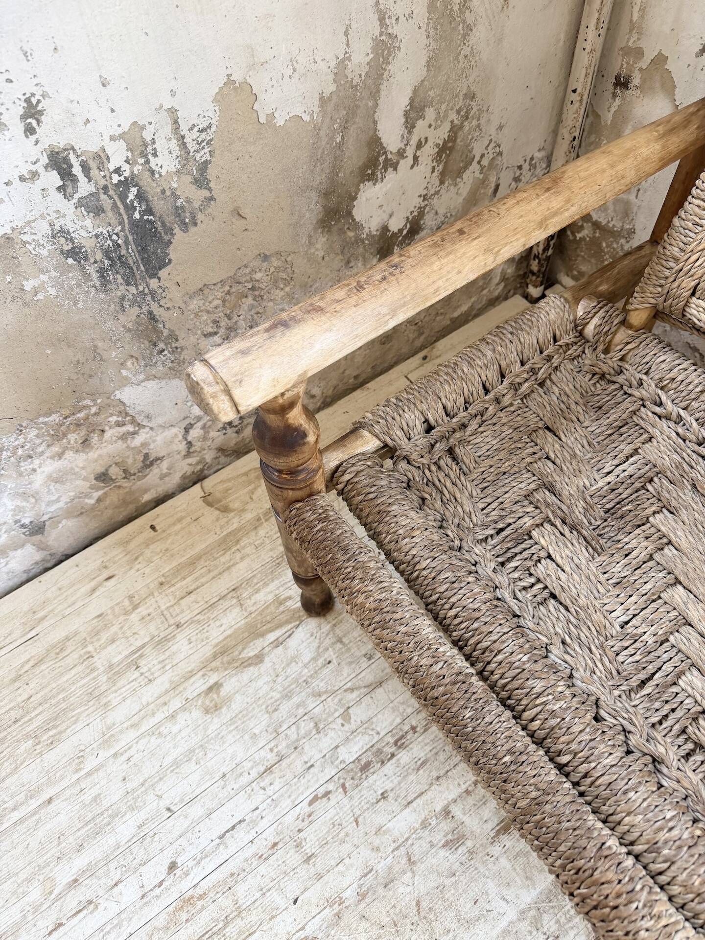 Audoux and Minet cord bench