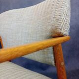 Larsen & Madsen designer armchair by Fritz Hansen, Vintage Scandinavian 1960s