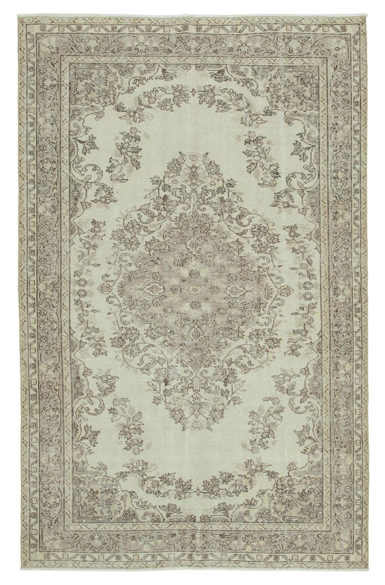 Handwoven Rustic Anatolian Beige Rug 171 cm x 270 cm - 36616
