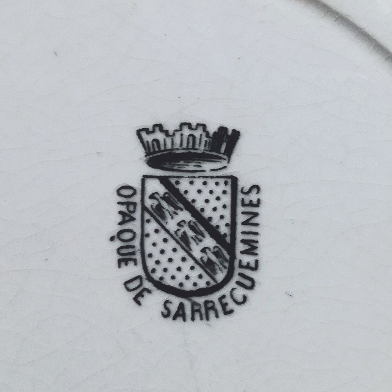 Talking plate Sarreguemines "Old Testament"