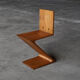 Gerrit Rietveld Zig Zag chair by G.A.v.d. Groenekan, The Netherlands 1960s