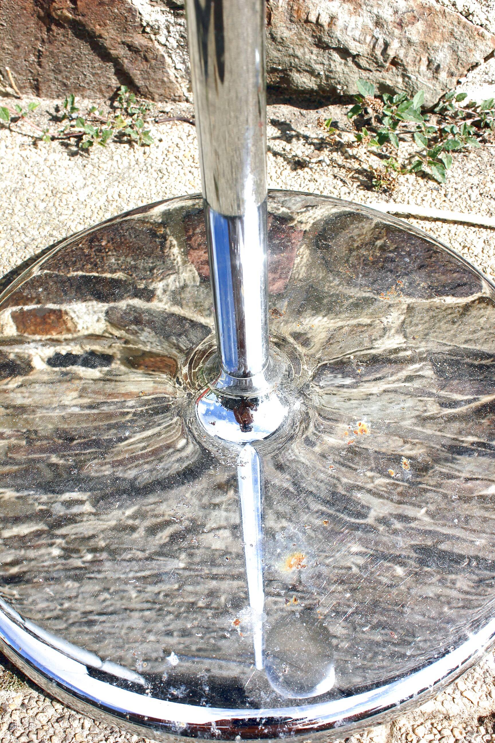 Vintage chrome eyeball floor lamp from the 70s