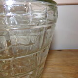 Jar of chiseled glass apothecary