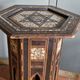 Antique octagonal table with mother-of-pearl inlays - Syria or Egypt