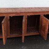 Antique wooden sideboard with 4 doors