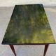 Vintage Scandinavian desk 1950 black top school style mid-century
