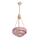 Pink Art Decò Vintage Glass Chandelier, 1950