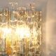 Pair of large Murano glass wall sconces by Doria, Germany, 1960s.