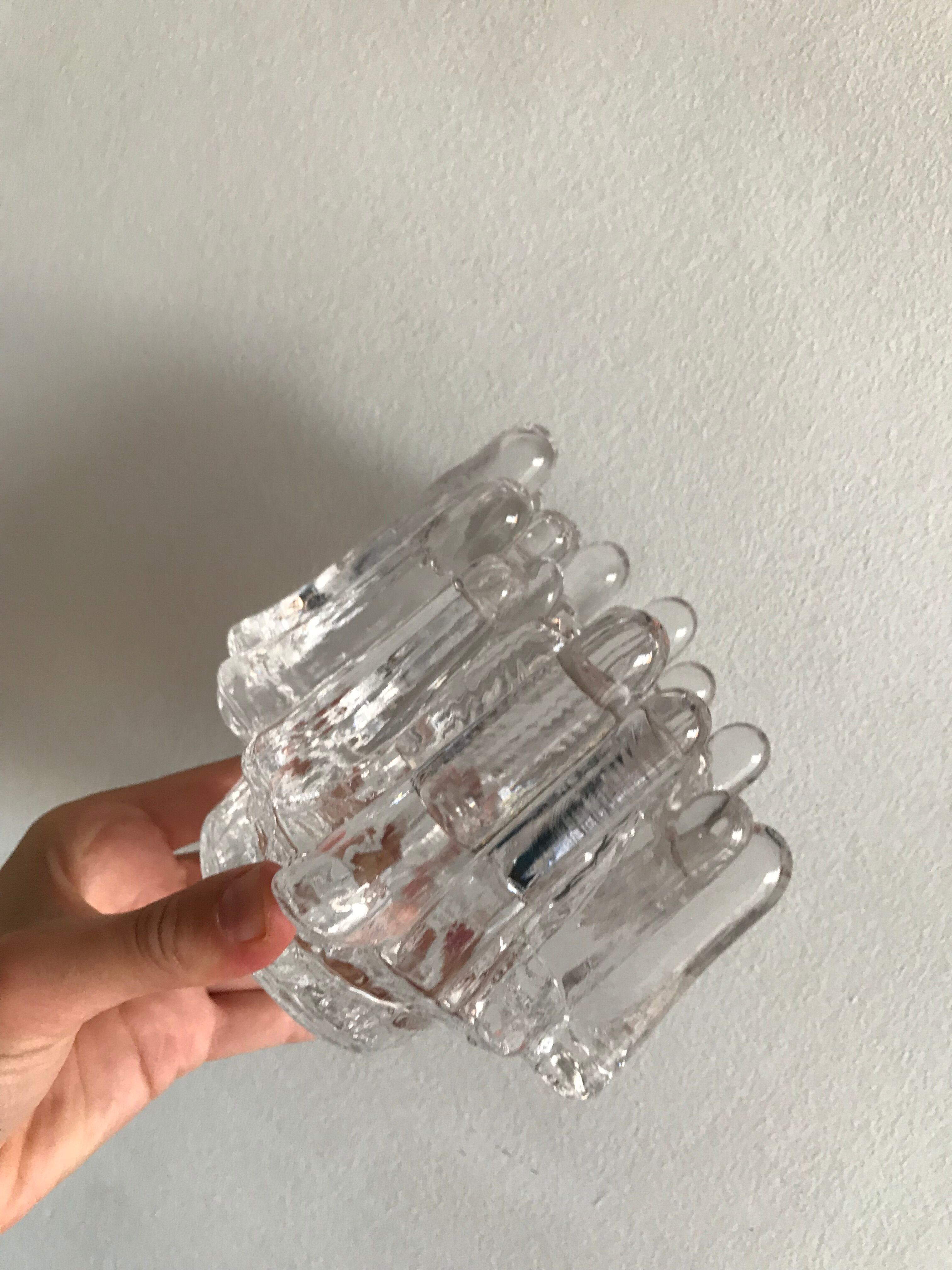 Kosta Boda's Scandinavian vintage glass candlestick