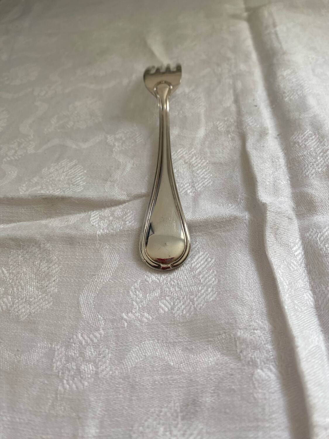 Child's silver-plated metal fork
