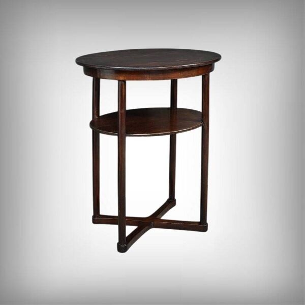 Guéridon en Hêtre, par J. Hoffmann, Maison Thonet, Art Déco – 1930