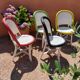 Suite of 4 terrace chairs Bistrot Parisien 1950s