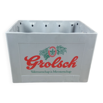 Casier à bouteilles de bières marque grolsch caisse rangement bac deco loft