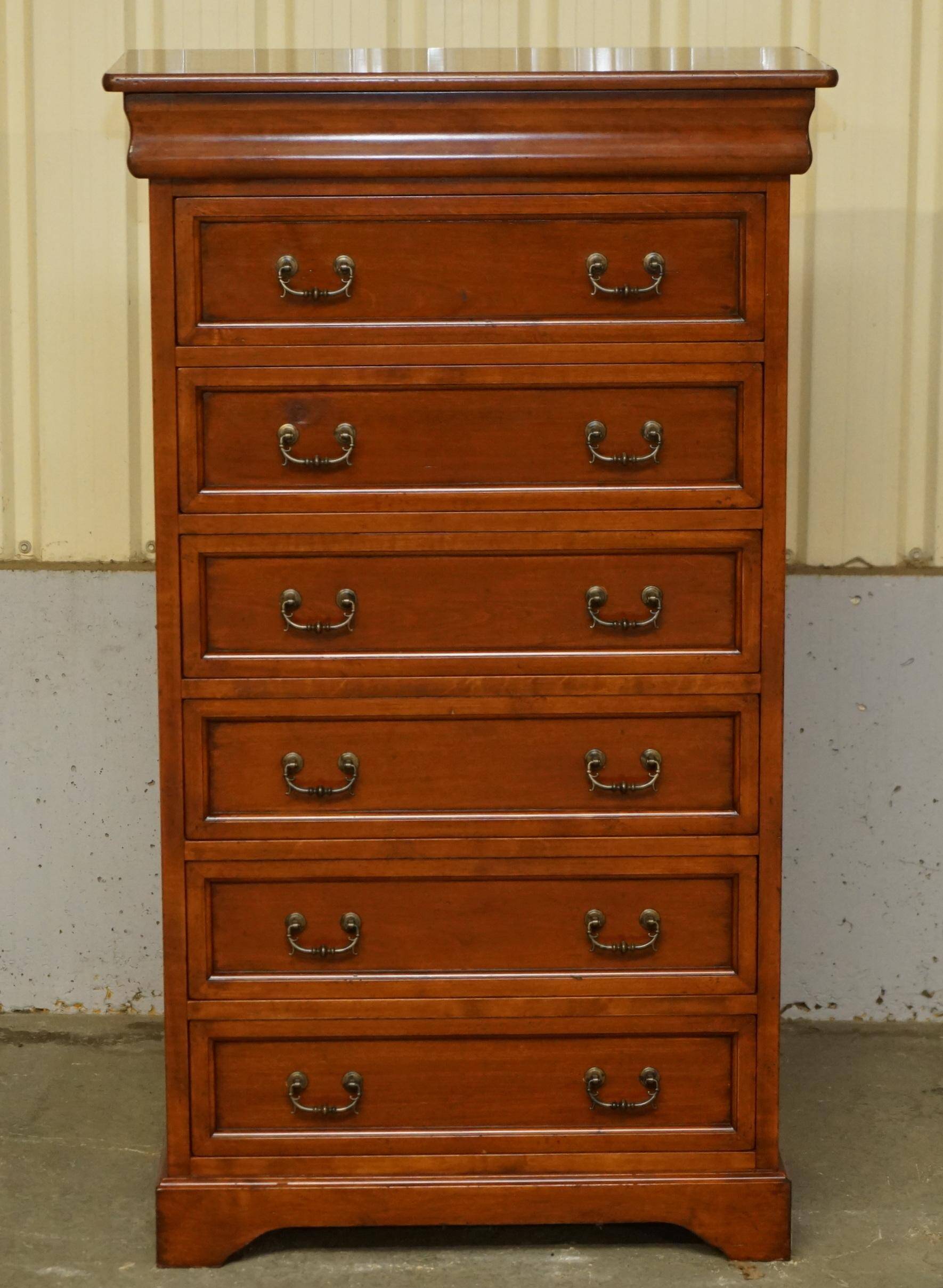 Large tall drawer unit Consorzio Mobili in cherry wood
