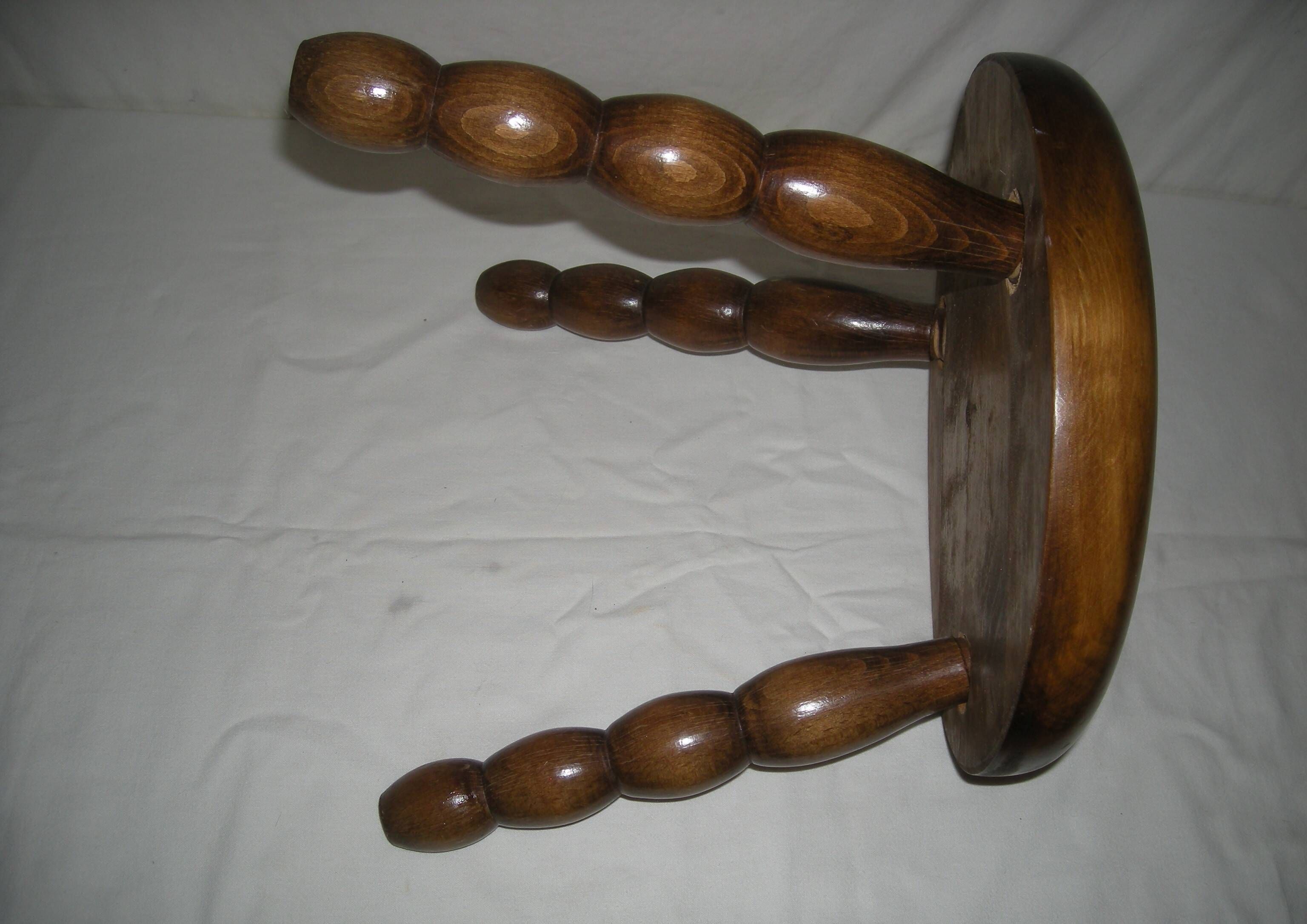 Tripod wooden coffee table