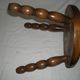 Tripod wooden coffee table