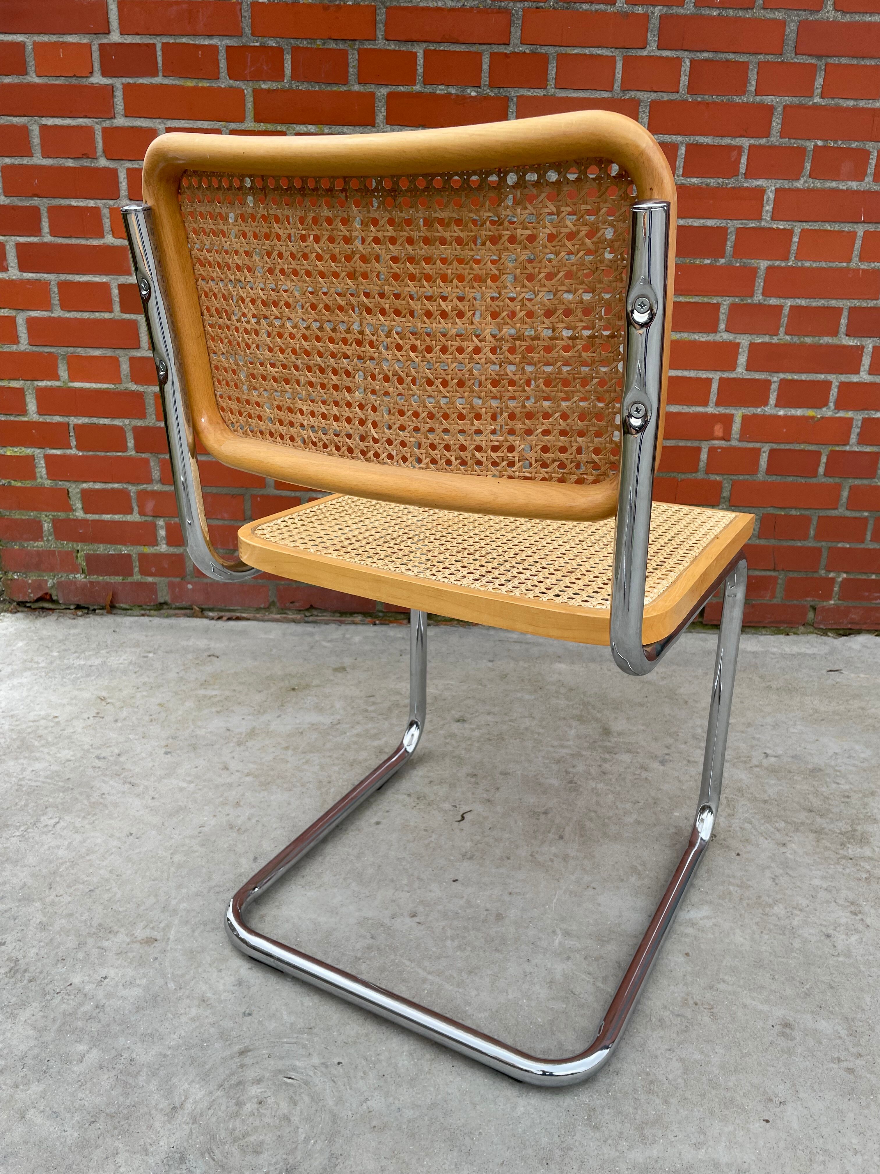 Cesca design chair b32 model in chrome