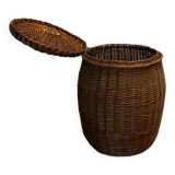 Basket stool wicker box