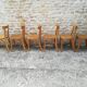 12 refinished bistro chairs