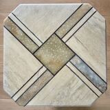 Travertine coffee table