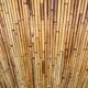 Bamboo and rattan tiki cocktail bar with stools, set of 3, 1960s