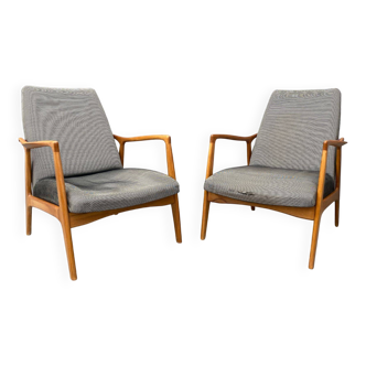 Fauteuils de style scandinave par Sedláček et Vyčítal pour Krasna Jizba, ensemble
