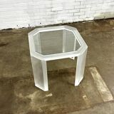 Vintage acrylic coffee table / side table