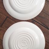 2 plates brown English Ironstone