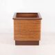 Rattan and wood planter