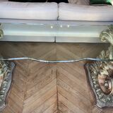 Console with venetian carved feet 19th