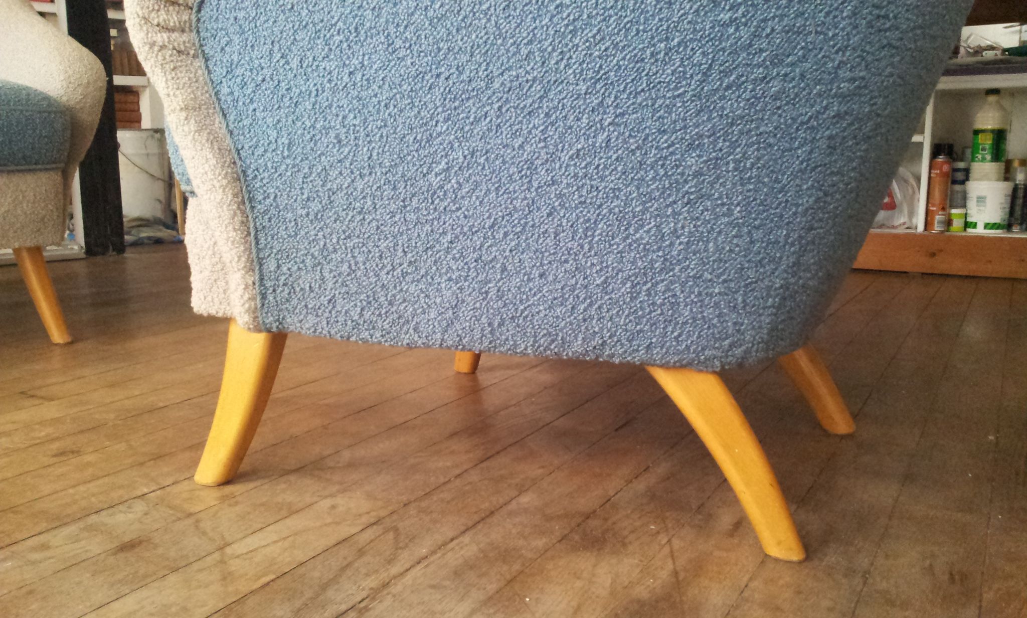 Sofa Danish 50s with his wheelchair
