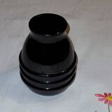 petit vase opaline noire - vintage