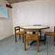 Table et chaises de salle à manger brutalistes de style Mid-Century Modern, en bois de wengé et acier, de Martin Visser.