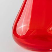 Vintage red Murano glass vase - Italy 1970s