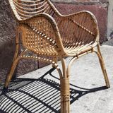 Rattan armchair (60s/70s)